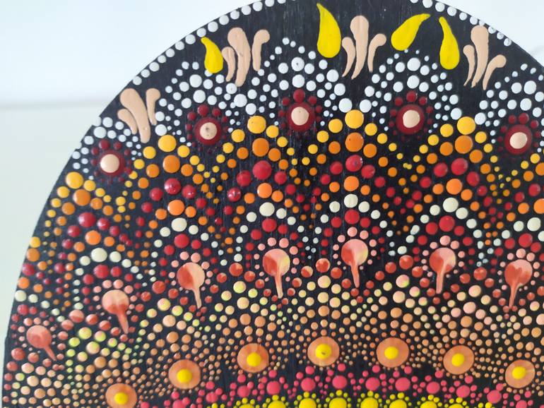 Original Abstract Expressionism Abstract Painting by Dreams Made Of Dots Pointillism Mandalas And Dotted Art