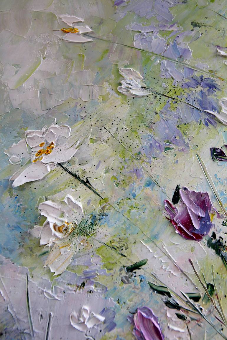 Original Abstract Floral Painting by Katerina Yakovleva