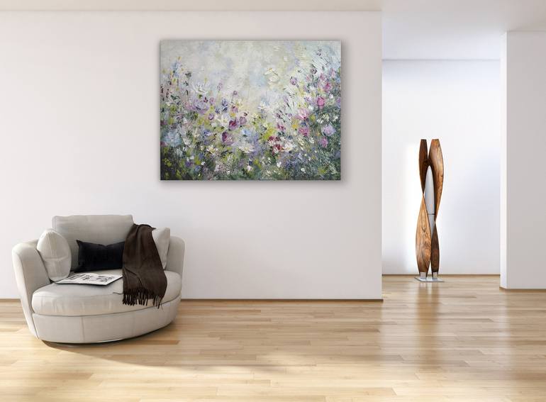 Original Abstract Floral Painting by Katerina Yakovleva