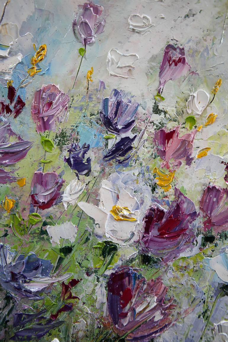 Original Abstract Floral Painting by Katerina Yakovleva