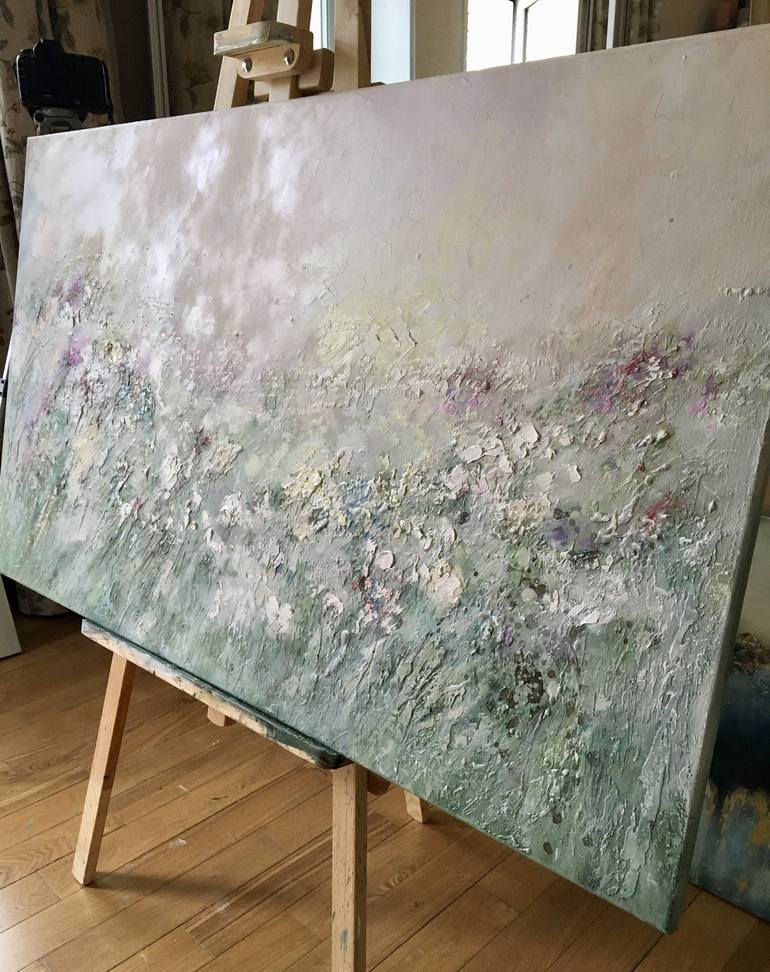 Original Abstract Floral Painting by Katerina Yakovleva