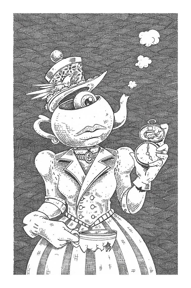 Original Surrealism Fantasy Drawing by Doruk Paksoy
