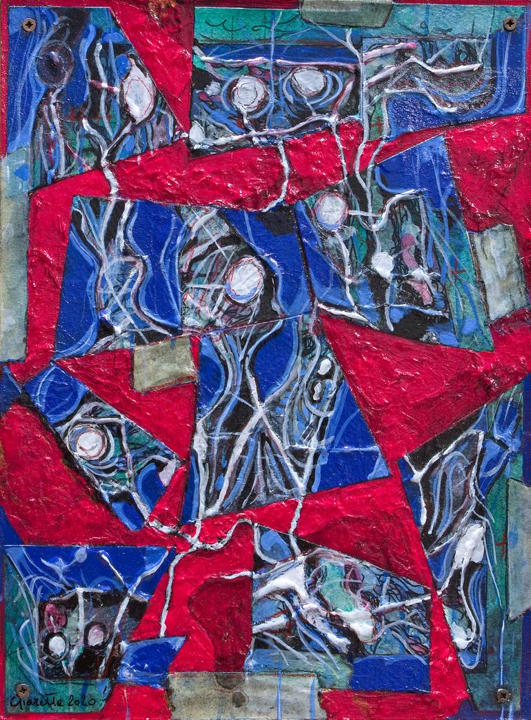 Original Abstract Expressionism Abstract Painting by Stefano Giaretta