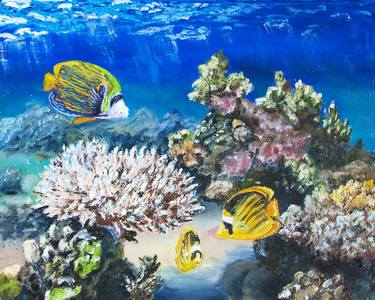 Print of Animal Paintings by Olga Belka UNDERWATER Artist