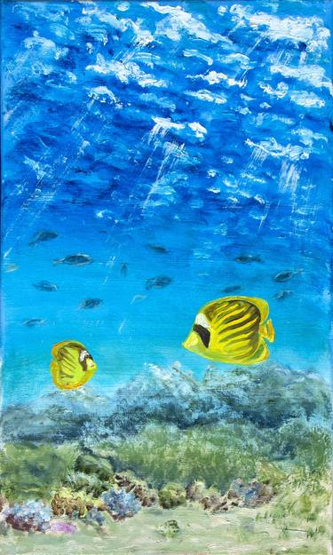 Print of Fish Paintings by Olga Belka UNDERWATER Artist