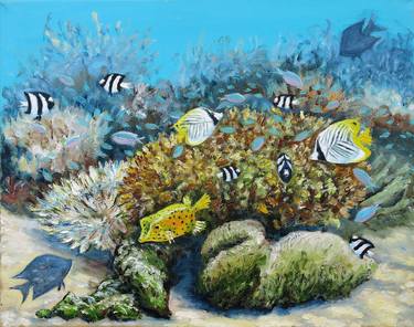 Print of Figurative Fish Paintings by Olga Belka UNDERWATER Artist