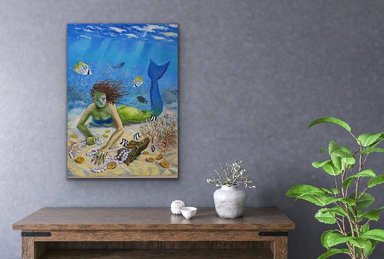 Original Figurative Other Painting by Olga Belka Underwater Artist