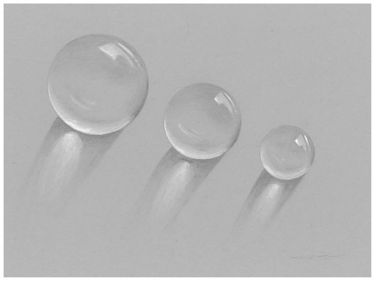 Glass Balls Drawing by Daniel Bassani | Saatchi Art