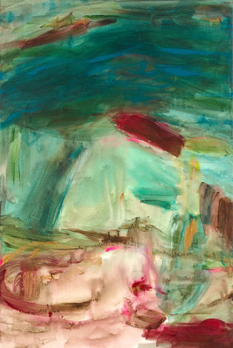 Original Abstract Calligraphy Painting by Shazeaa Ingar