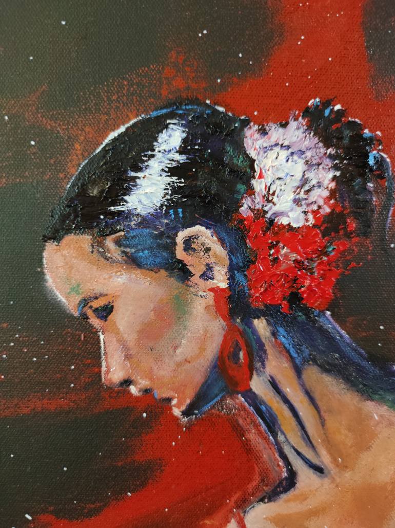 Original Abstract Women Painting by Aleksi Kazubski