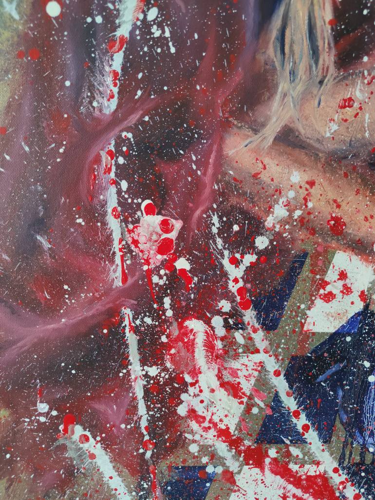 Original Abstract Women Painting by Aleksi Kazubski