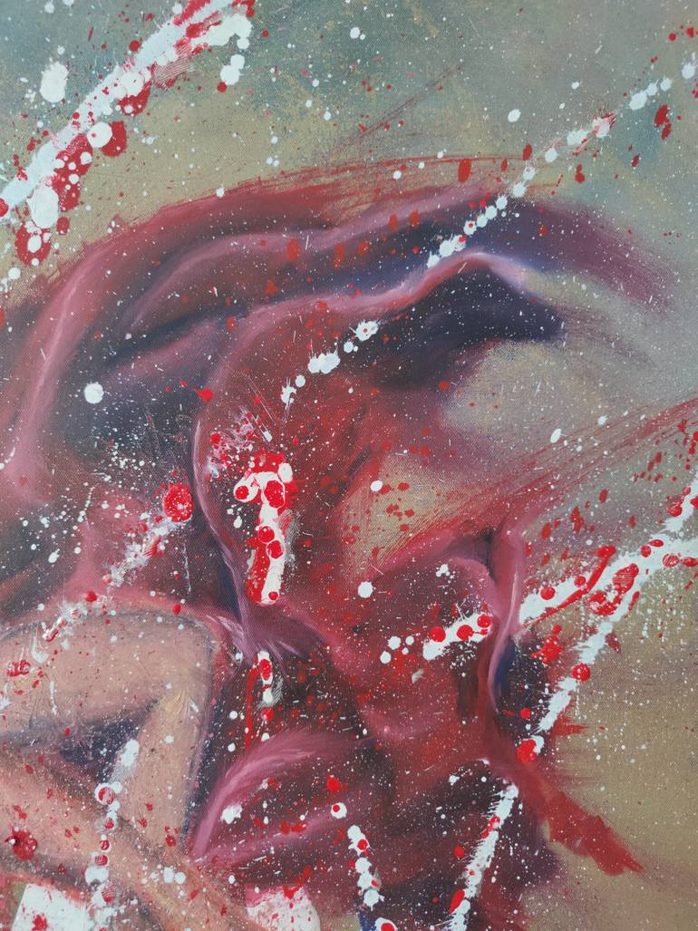 Original Abstract Women Painting by Aleksi Kazubski