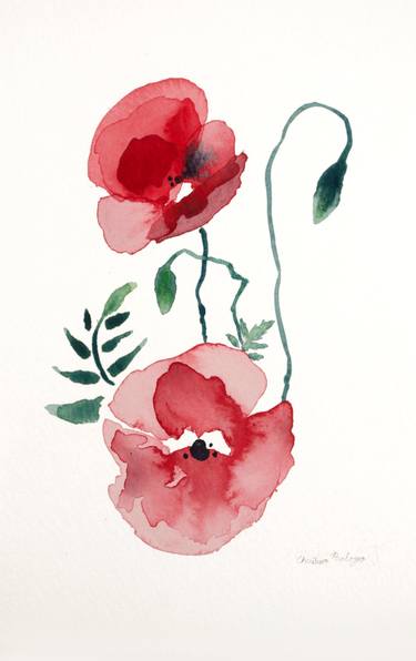 Original Fine Art Floral Paintings by Christian Baloga