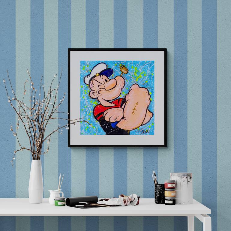 Original Fine Art Cartoon Painting by POP ART WORLD