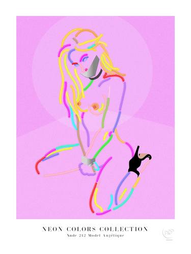 Print of Pop Art Nude Digital by POP ART WORLD