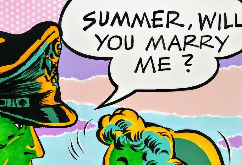Original Illustration Comics Painting by Pop Art World