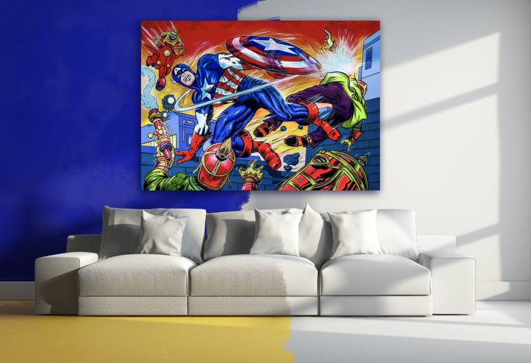 Original Illustration Comics Painting by Pop Art World