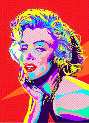 Print of Fine Art Celebrity Mixed Media by POP ART WORLD