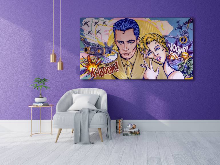 Original Figurative Love Painting by Pop Art World