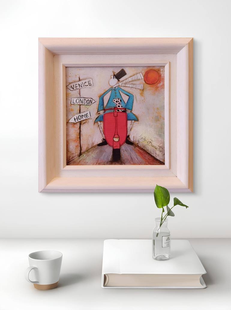 Original Contemporary Cartoon Painting by SILVIA BOARETTO