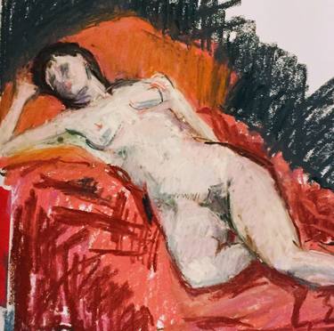 Nude on red cloth thumb