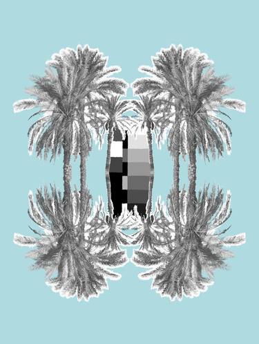 Blue Palm Tree Signal - Limited Edition of 10 thumb