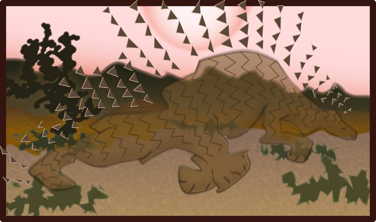 Original Conceptual Animal Collage by Mark Krawczynski
