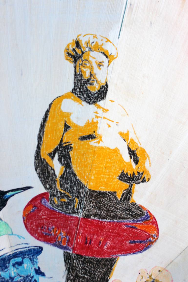 Original Figurative Pop Culture/Celebrity Painting by Sacred Mind Your Thinking