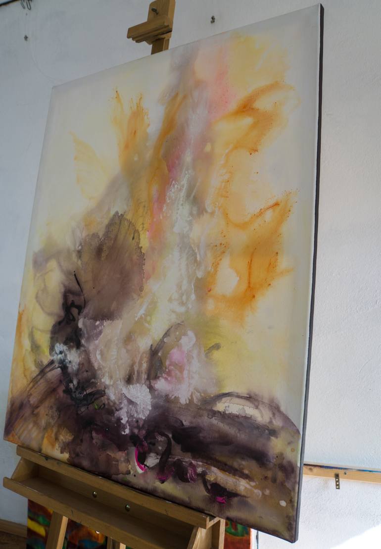 Original Abstract Expressionism Abstract Painting by Rani B Knobel