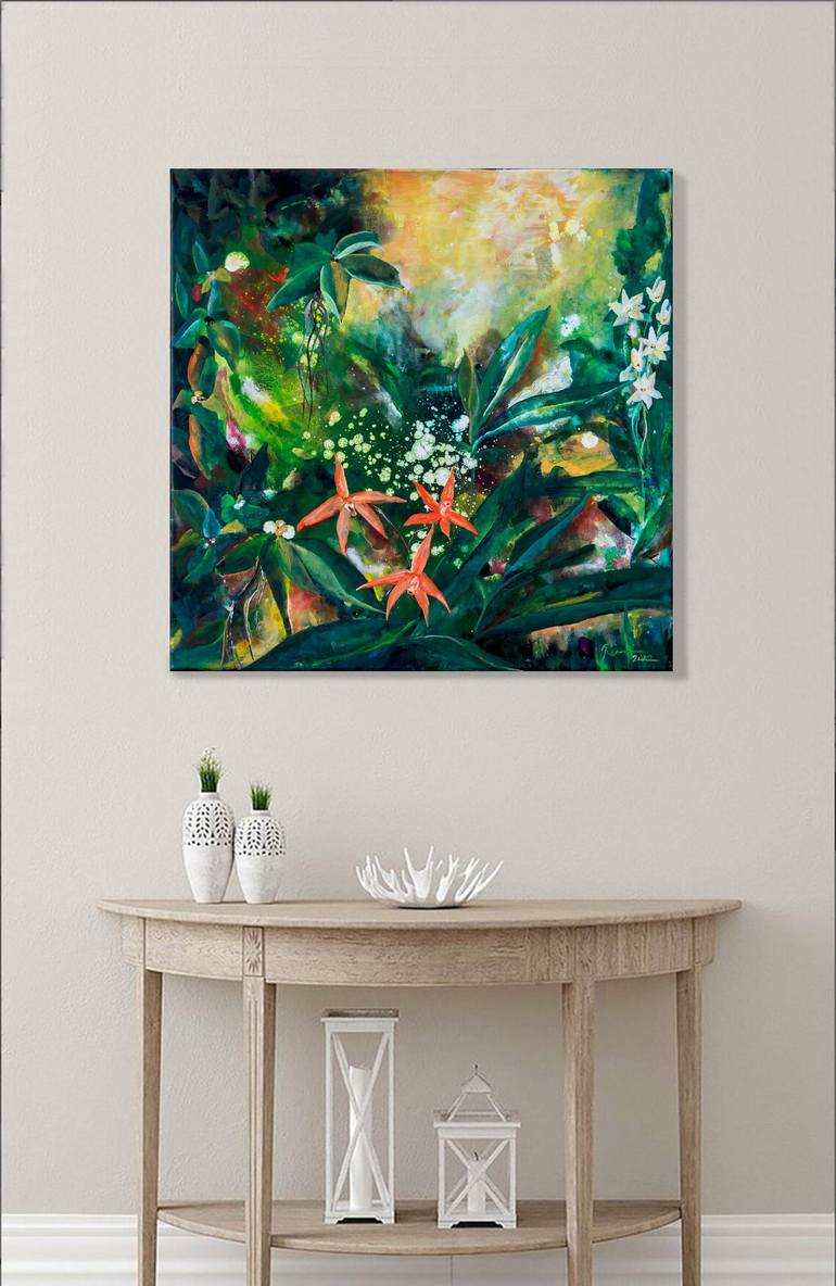 Original Impressionism Floral Painting by Rani B Knobel