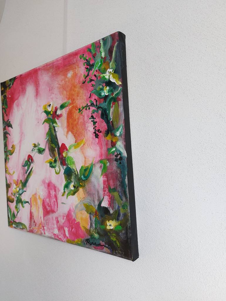 Original Contemporary Floral Painting by Rani B Knobel