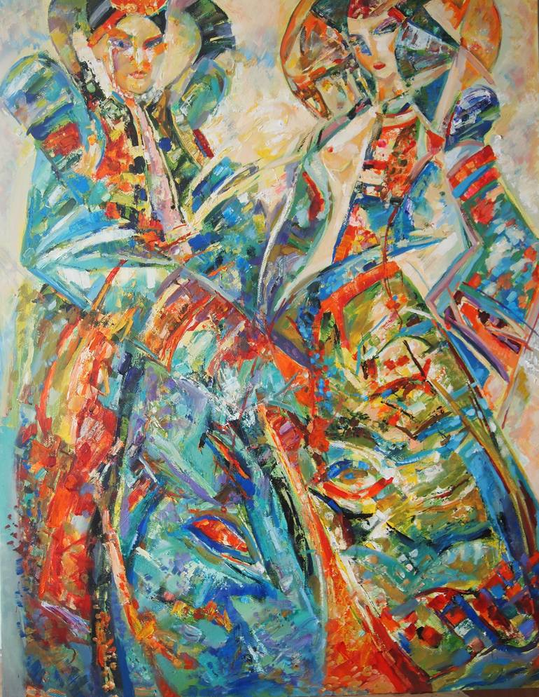 Print of Abstract Expressionism Fashion Paintings by Sarnai Bold