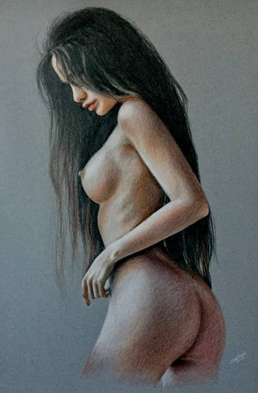 Print of Fine Art Body Drawings by Evgen Karpenko