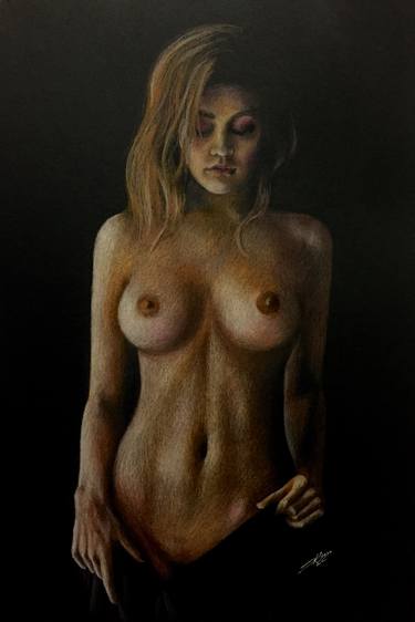 Print of Fine Art Body Drawings by Evgen Karpenko