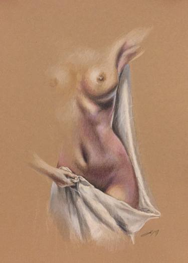 Print of Fine Art Erotic Drawings by Evgen Karpenko