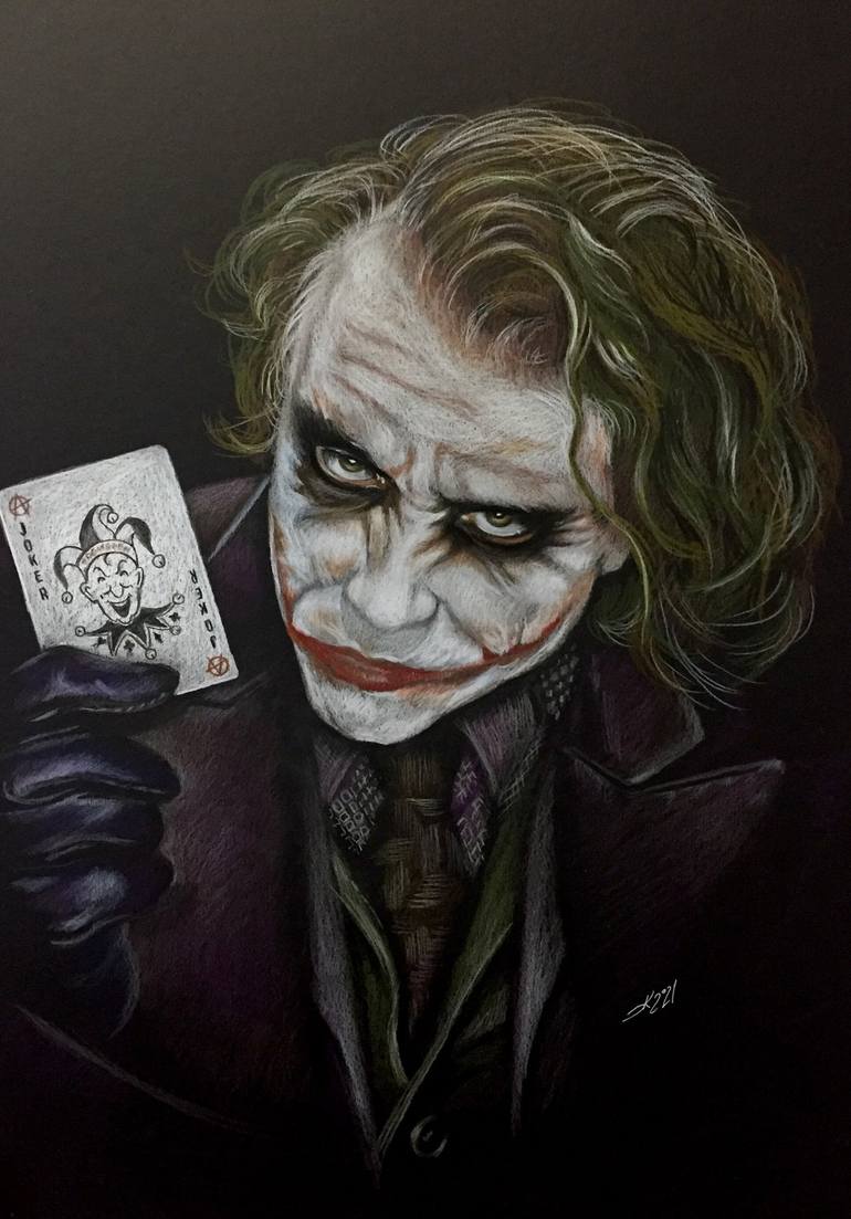Joker Drawing by Evgen Karpenko | Saatchi Art