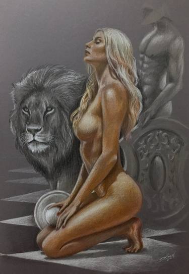 Print of Fine Art Erotic Drawings by Evgen Karpenko