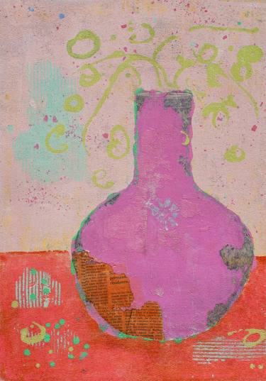 Original Modern Still Life Printmaking by Joanne Donnelly