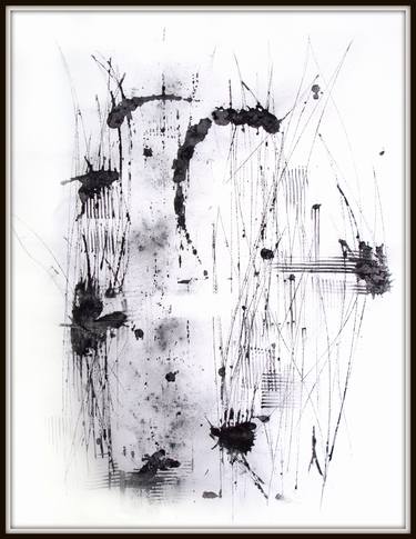 Original Abstract Expressionism Abstract Drawings by Joanne Donnelly