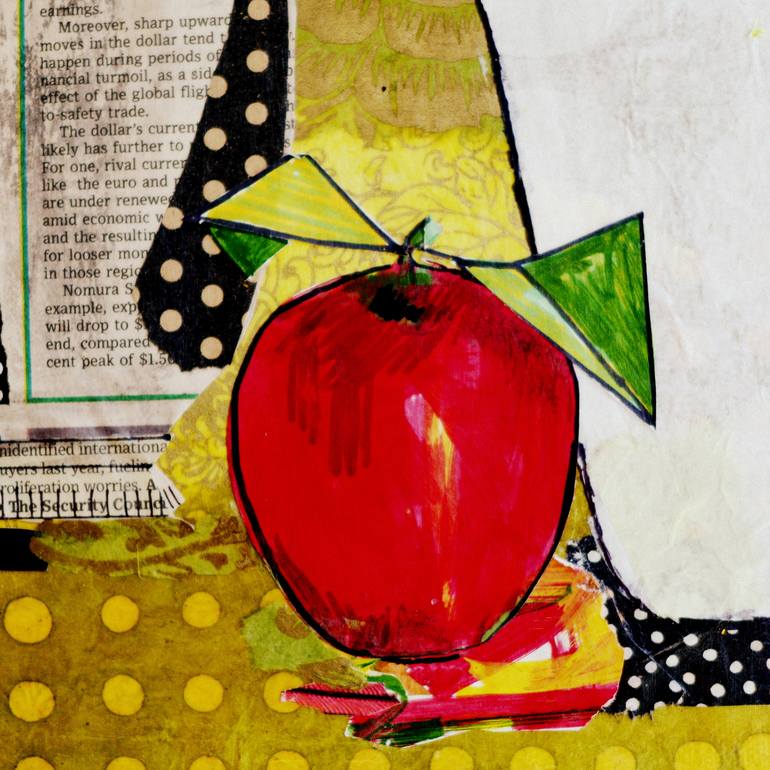 Original Modern Still Life Collage by Joanne Donnelly