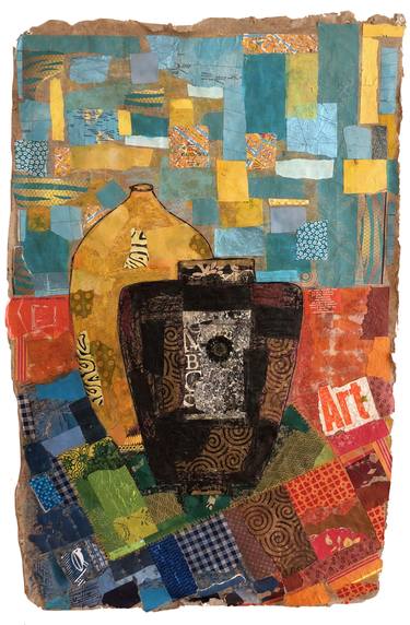 Original Still Life Collage by Joanne Donnelly