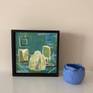 shown with frame