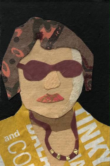 Saatchi Art Artist Joanne Donnelly; Collage, “Tough Cookie” #art