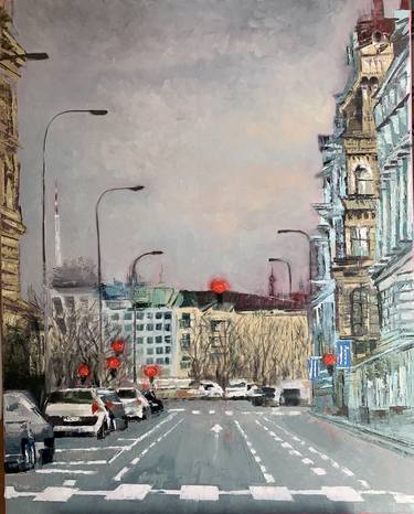 Original Contemporary Architecture Painting by Veronika Vorontsova