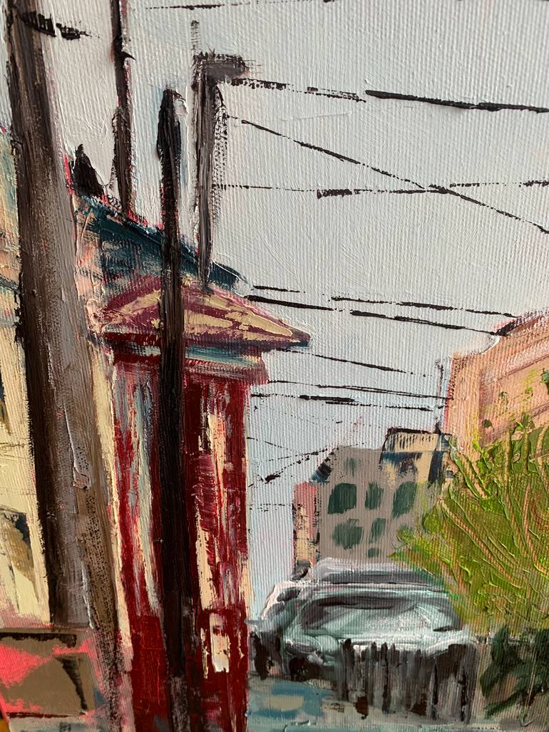 Original Conceptual Cities Painting by Veronika Vorontsova