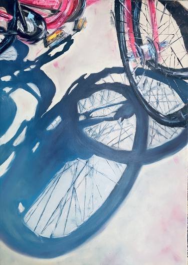 Original Color Field Painting Cities Painting by Veronika Vorontsova