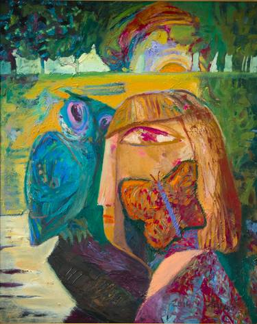 Original Abstract Expressionism People Paintings by Aldona Zając
