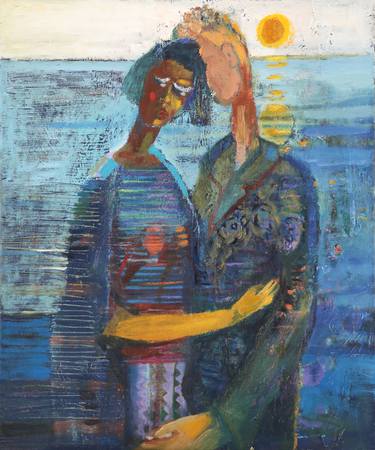 Original Expressionism Love Paintings by Aldona Zając