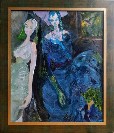 Original Expressionism Women Paintings by Aldona Zając