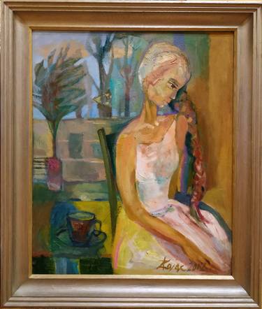 Original Expressionism Women Paintings by Aldona Zając